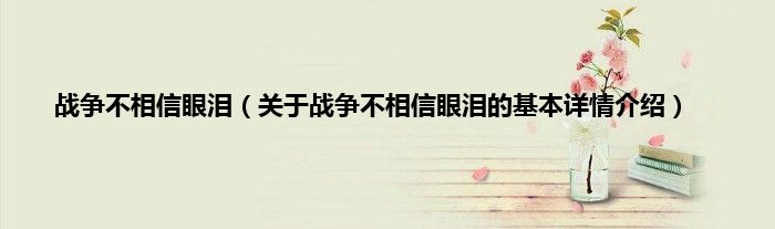 战争不相信眼泪（关于战争不相信眼泪的基本详情介绍）