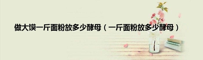做大馍一斤面粉放多少酵母（一斤面粉放多少酵母）