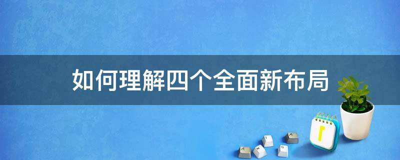 如何理解四个全面新布局